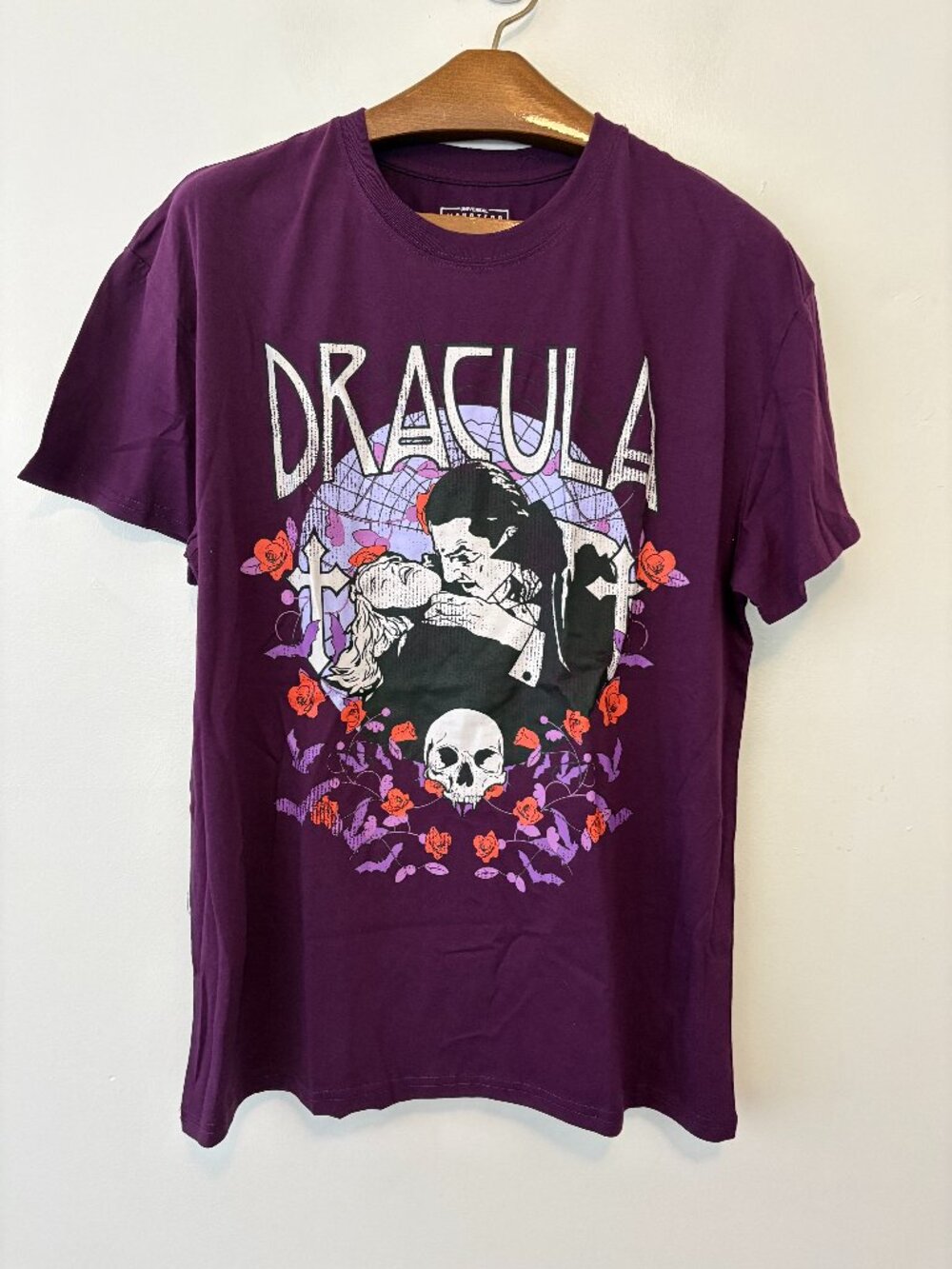 Universal Monsters Dracula T Shirt Purple Vampire Adult Unisex Medium Halloween